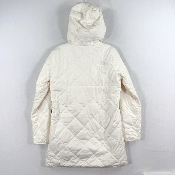 The North Face Shady Glade Parka Shearling Size S Womens White Dune NEW - Picture 3 of 11